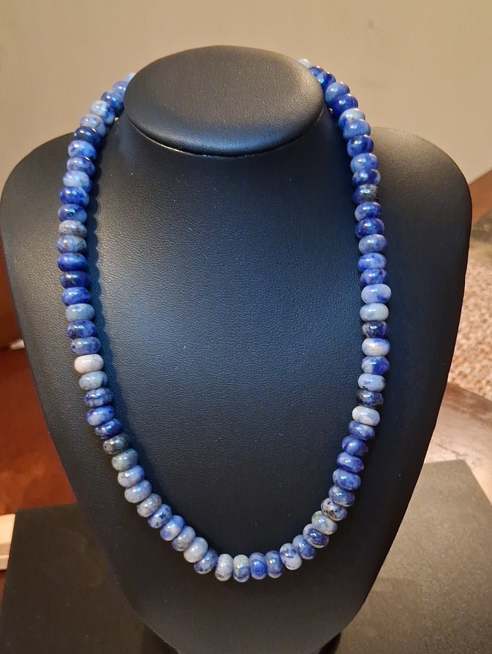 Mayamar Blue Lapis Lazuli Beaded Necklace New